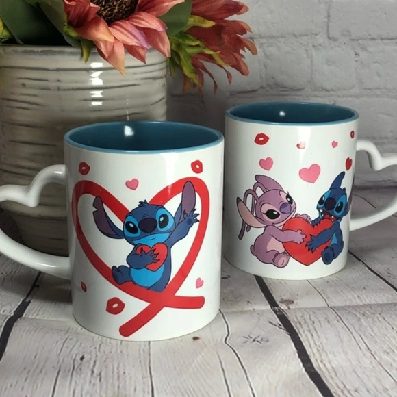 NWT Stitch AND Angel valentines mugs - Picture 4 of 6